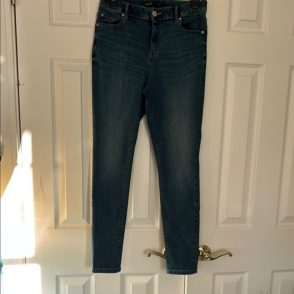 Dark Wash Denim Skinny Jeans - Picture 1 of 3